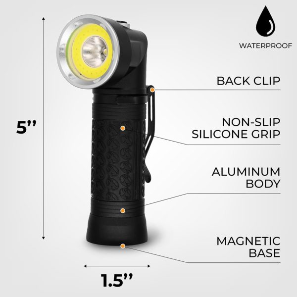 Greerride Rechargeable Right Angle Flashlight - Image 4